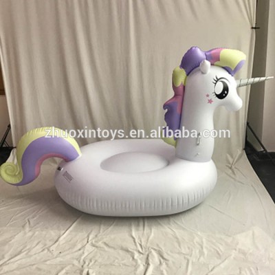 New Elegant big eyes gentle unicorn pool float ride-on for adults